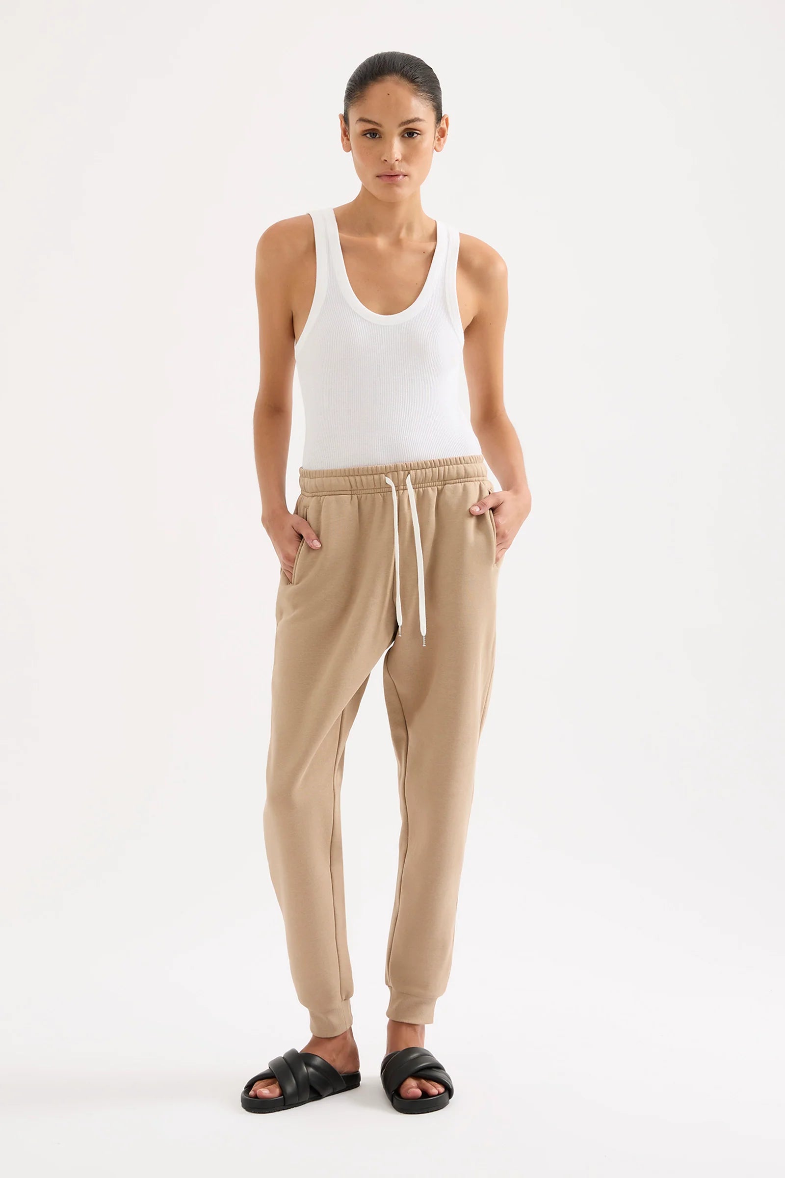 Nude Lucy Carter Classic Trackpant in Mocha - the tartan fox