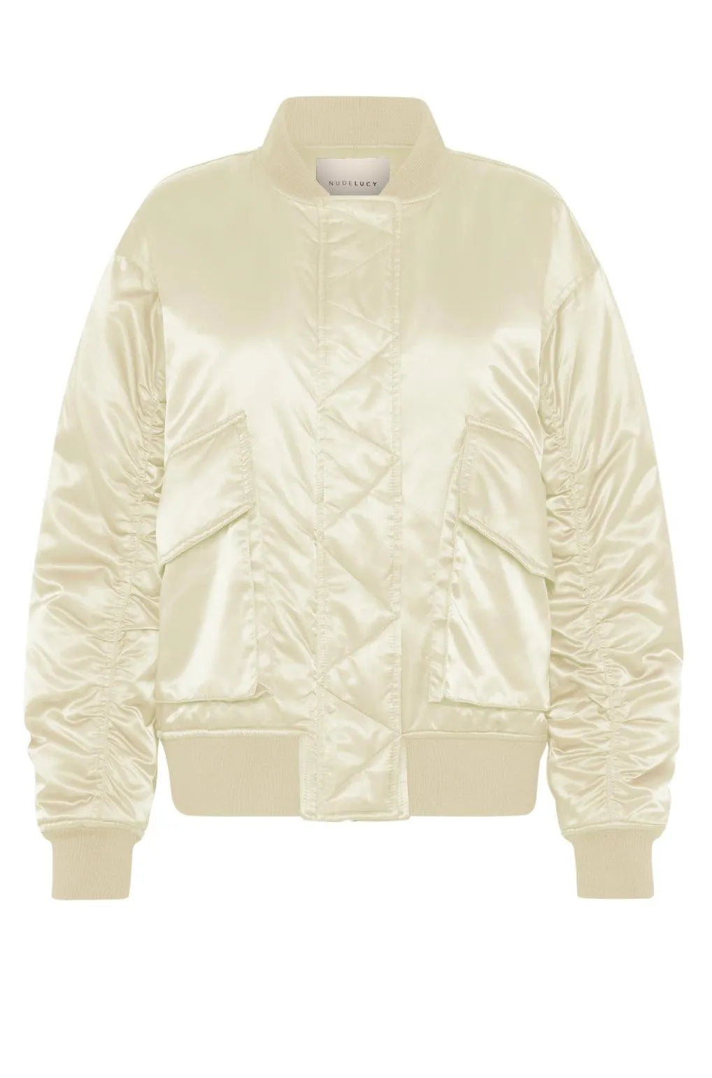 Nude Lucy Crawford Bomber in Bone - the tartan fox