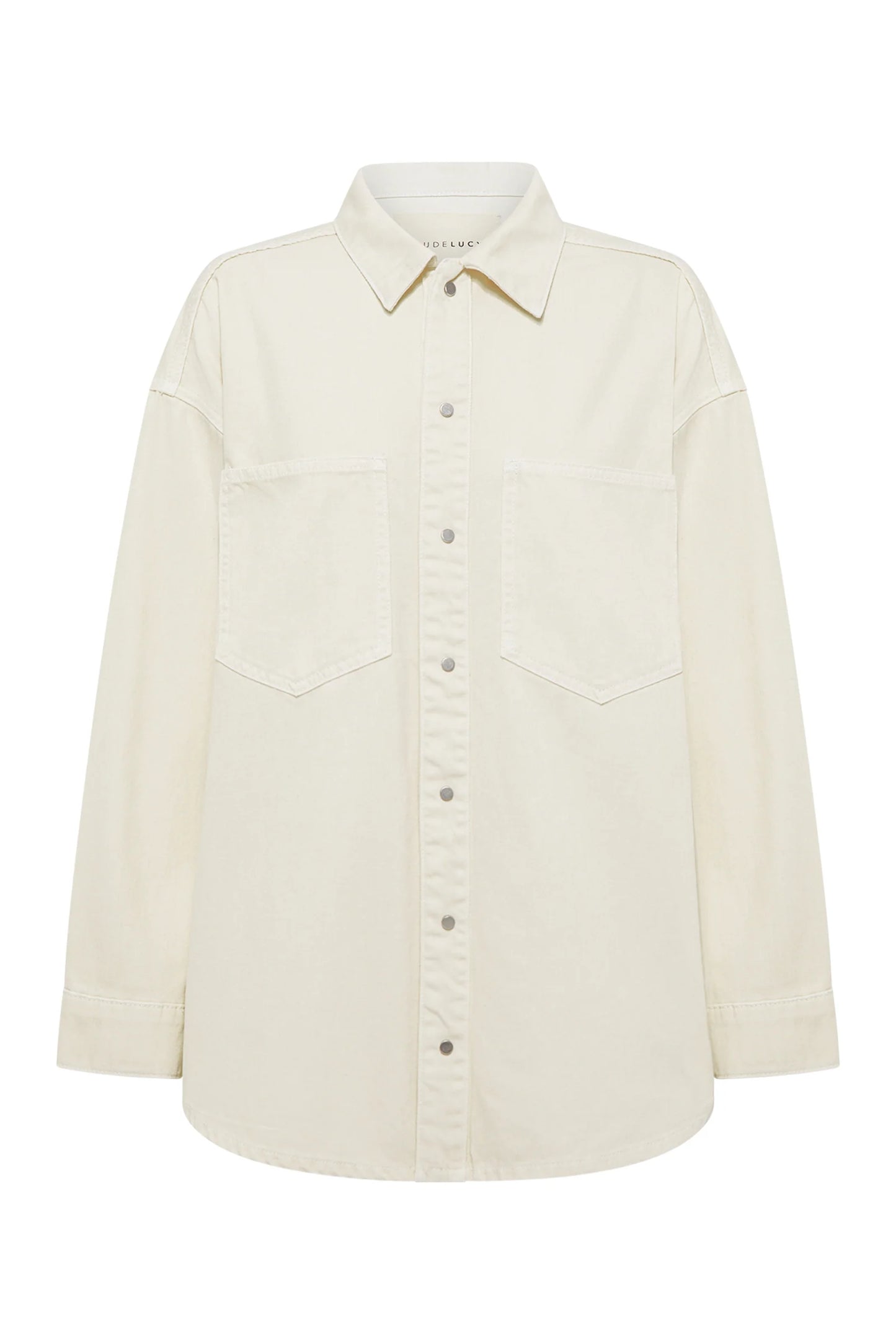 Nude Lucy Esme Denim Overshirt in Natural - the tartan fox