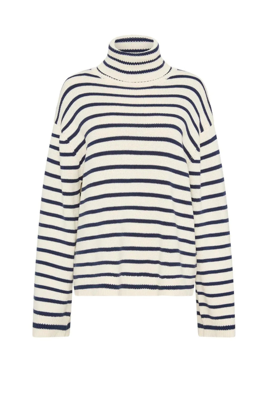 Nude Lucy Kai Turtleneck in Navy Stripe - the tartan fox