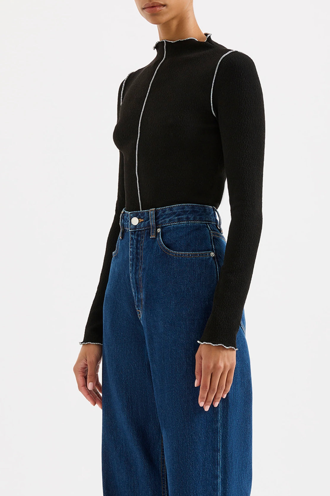 Nude Lucy Xander LS Top in Black - the tartan fox