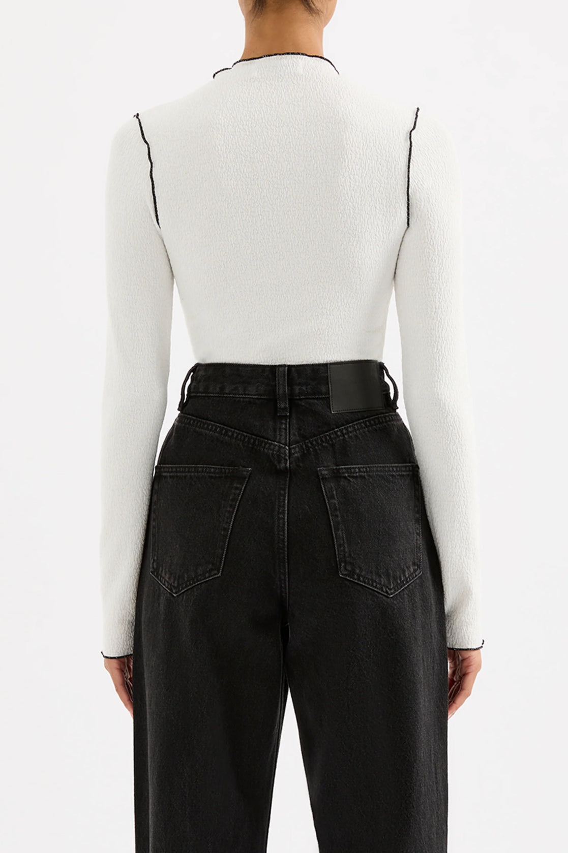 Nude Lucy Xander LS Top in Salt - the tartan fox
