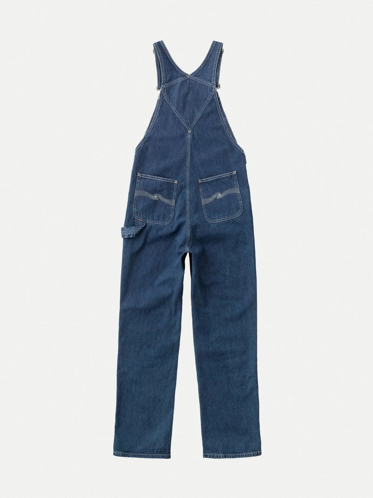 Nudie Jeans Astrid Denim Dungaree in B20/Blue - the tartan fox