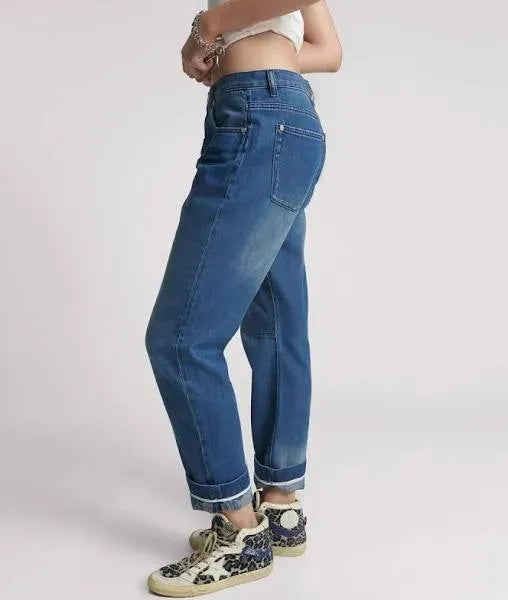 One Teaspoon Bandits Low Waist Relaxed Jeans in Rosewood - the tartan fox