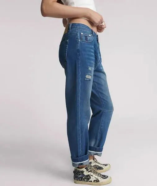 One Teaspoon Bandits Low Waist Relaxed Jeans in Rosewood - the tartan fox