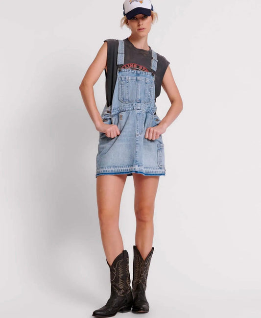 One Teaspoon Hendrixe Stanton ST Mini Denim Dress - the tartan fox