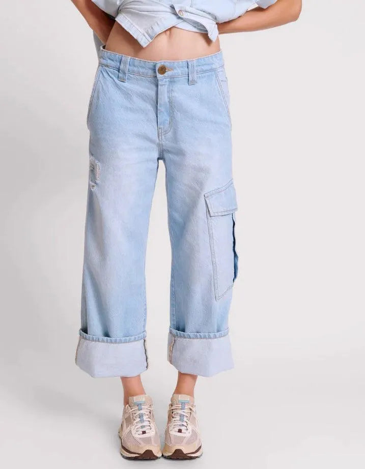 One Teaspoon New Fictions Low Waist Utility Jeans - the tartan fox