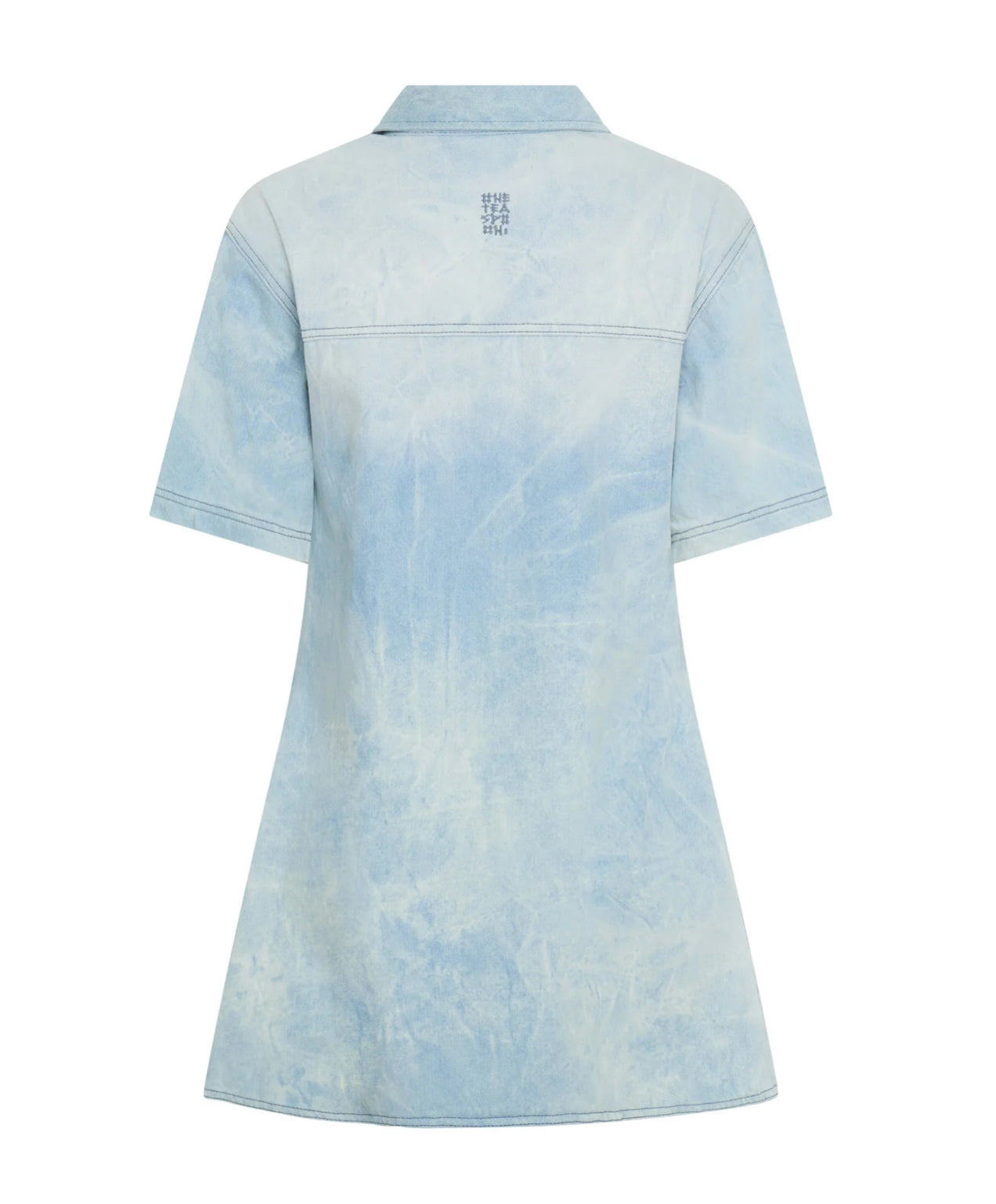 One Teaspoon Pixie Denim Shirt Dress in Froth - the tartan fox