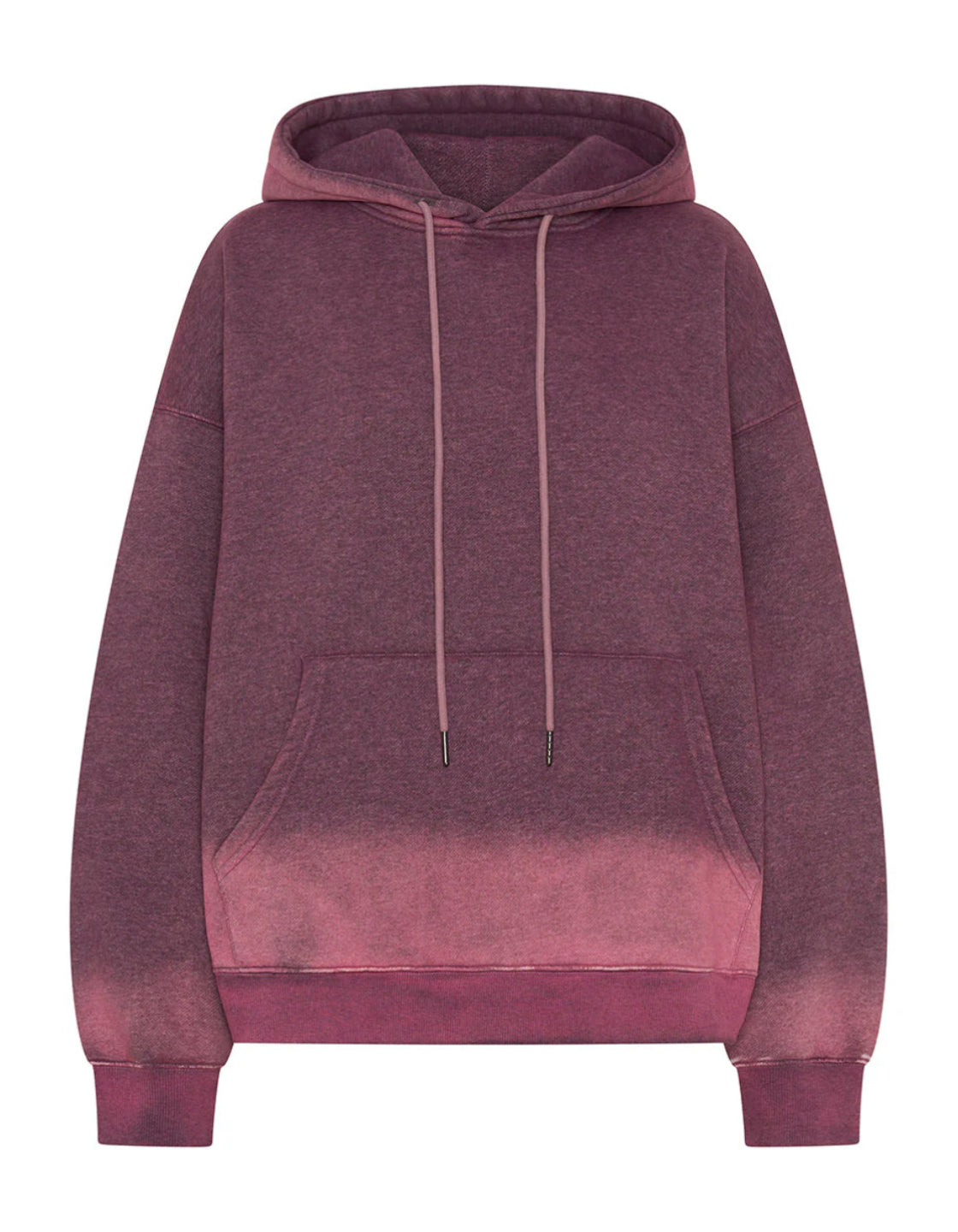 One Teaspoon Smiley Batwing Hoody in Washed Pink - the tartan fox