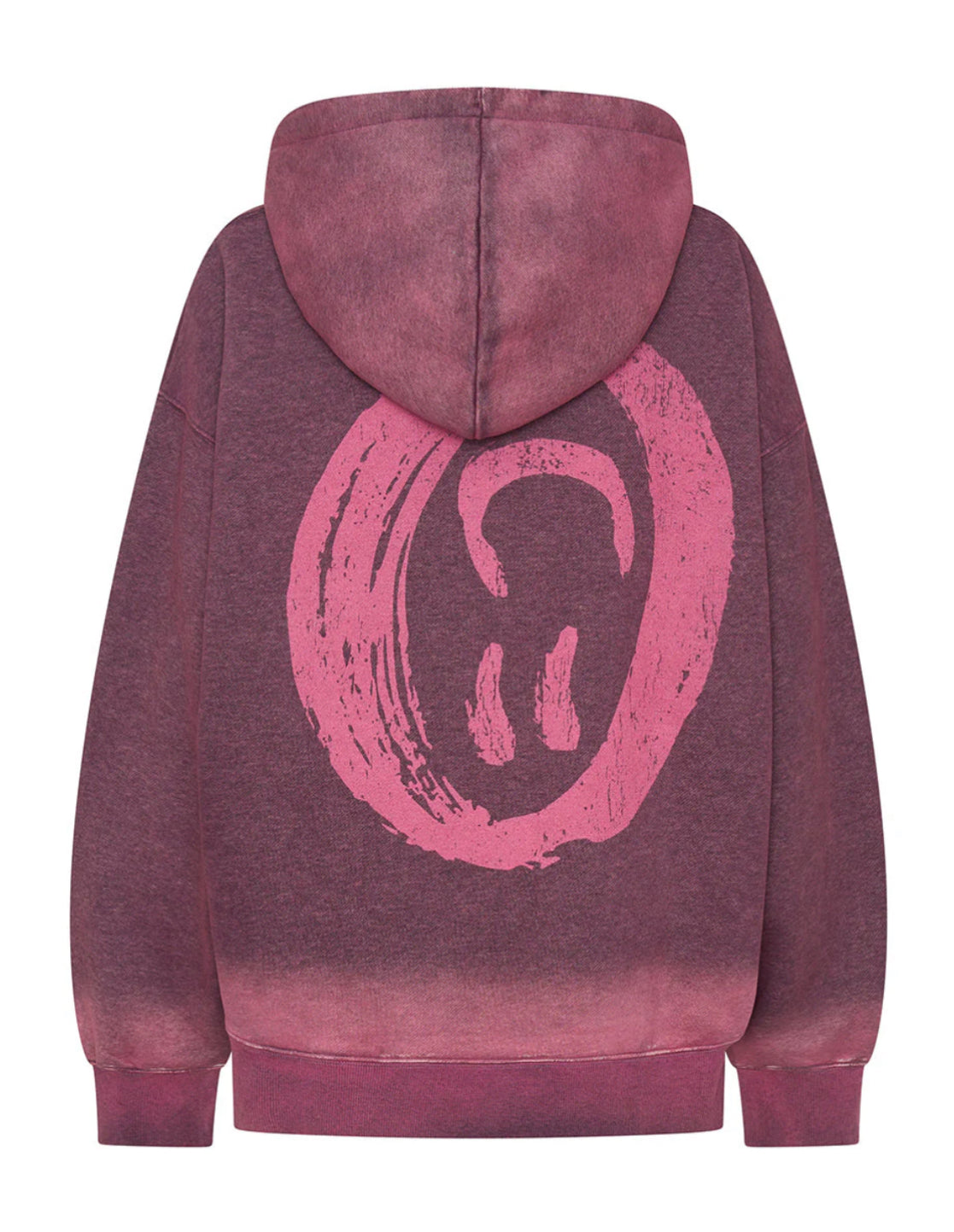 One Teaspoon Smiley Batwing Hoody in Washed Pink - the tartan fox