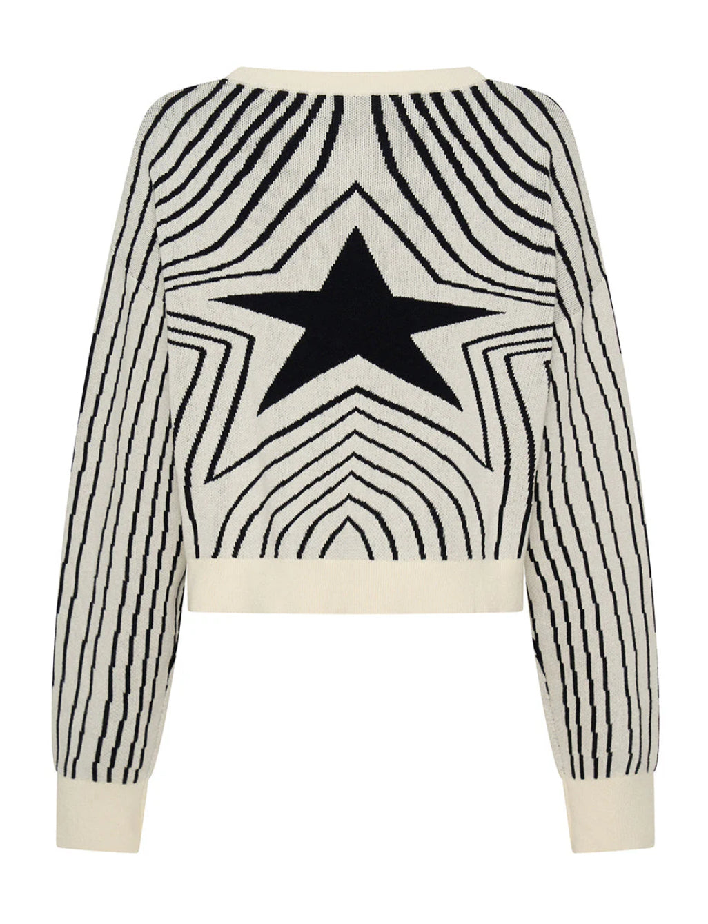 One Teaspoon Star Gazing Knitted Sweater in Mono - the tartan fox