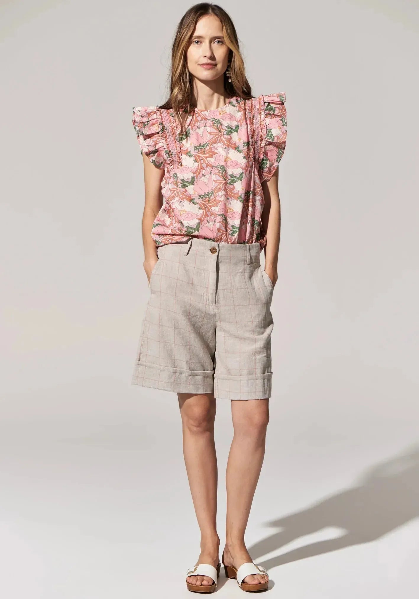 POL Bella Top in Bella Print - the tartan fox