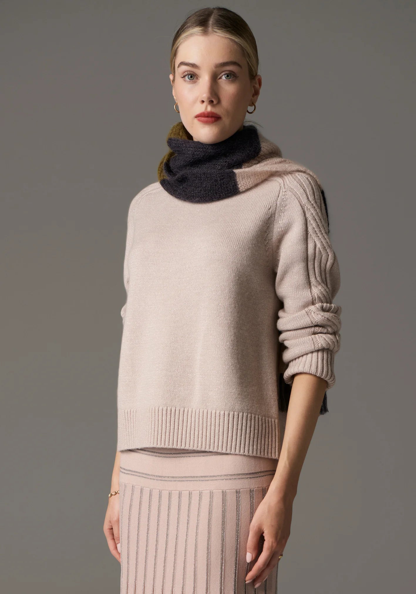 POL Maia Scarf in Multi - the tartan fox