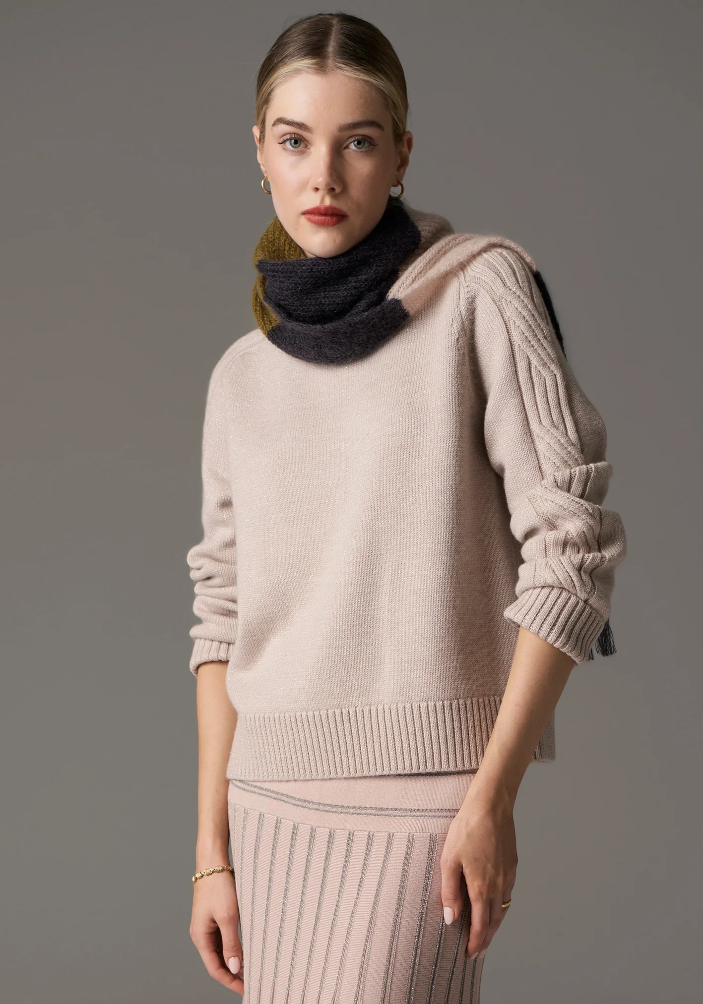 POL Maia Scarf in Multi - the tartan fox