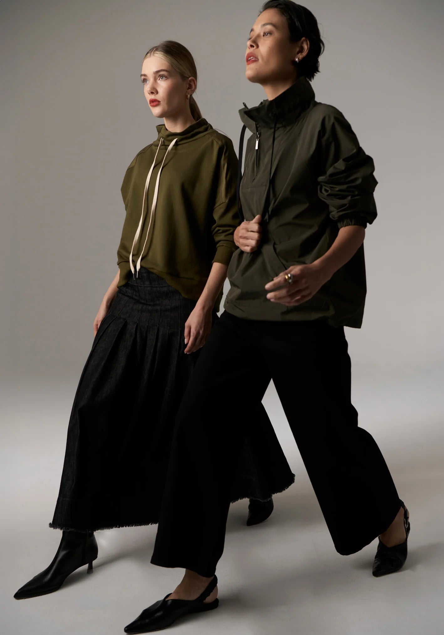 POL Marlo Windcheater in Khaki - the tartan fox