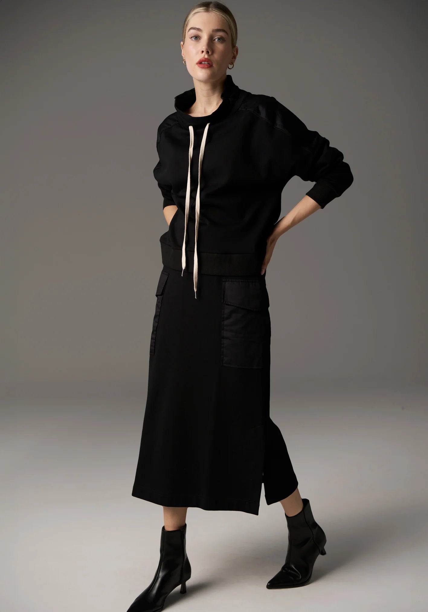 POL Nuray Sweatshirt in Black - the tartan fox