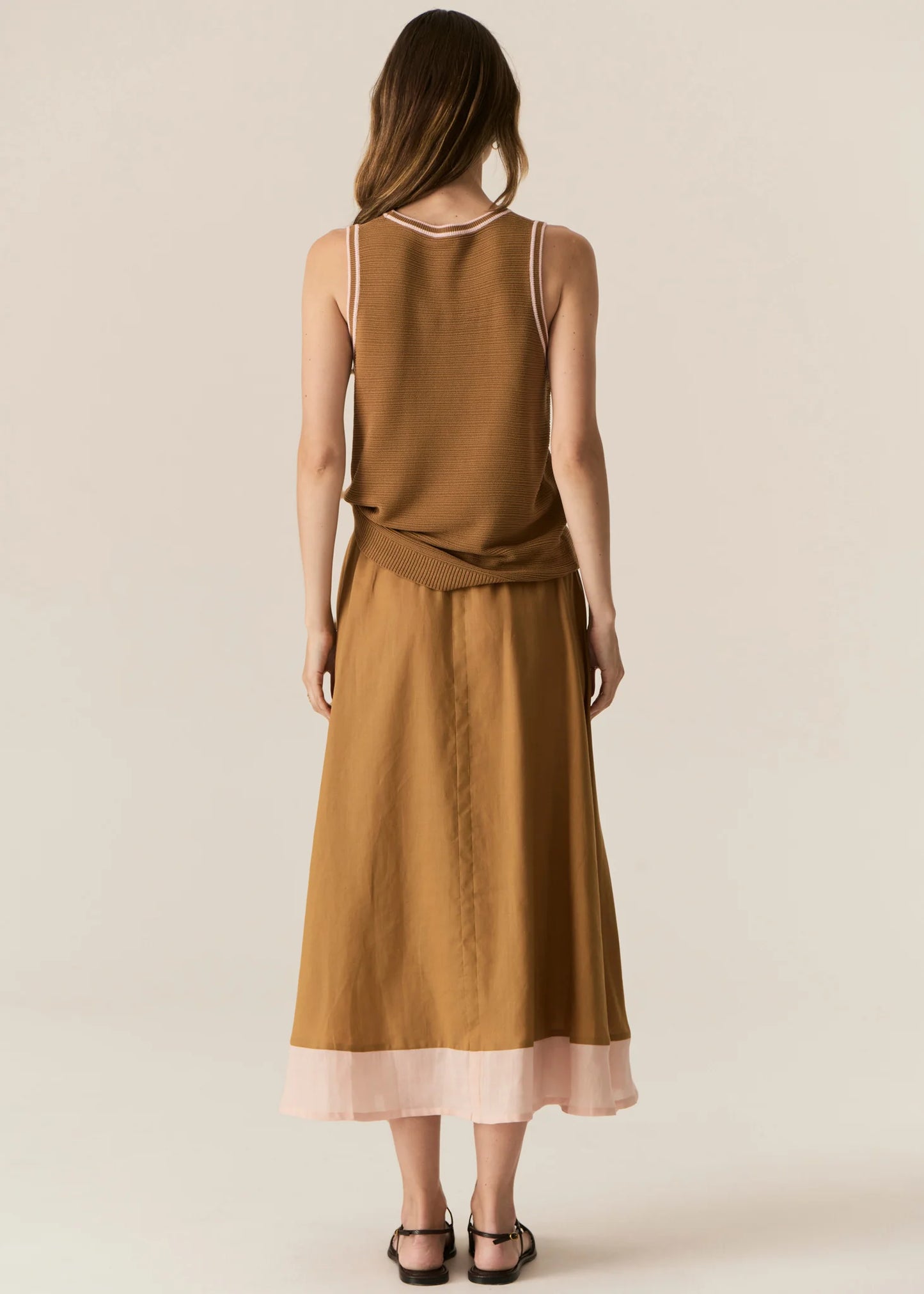 POL Tedd Tank in Ginger/Pink - the tartan fox