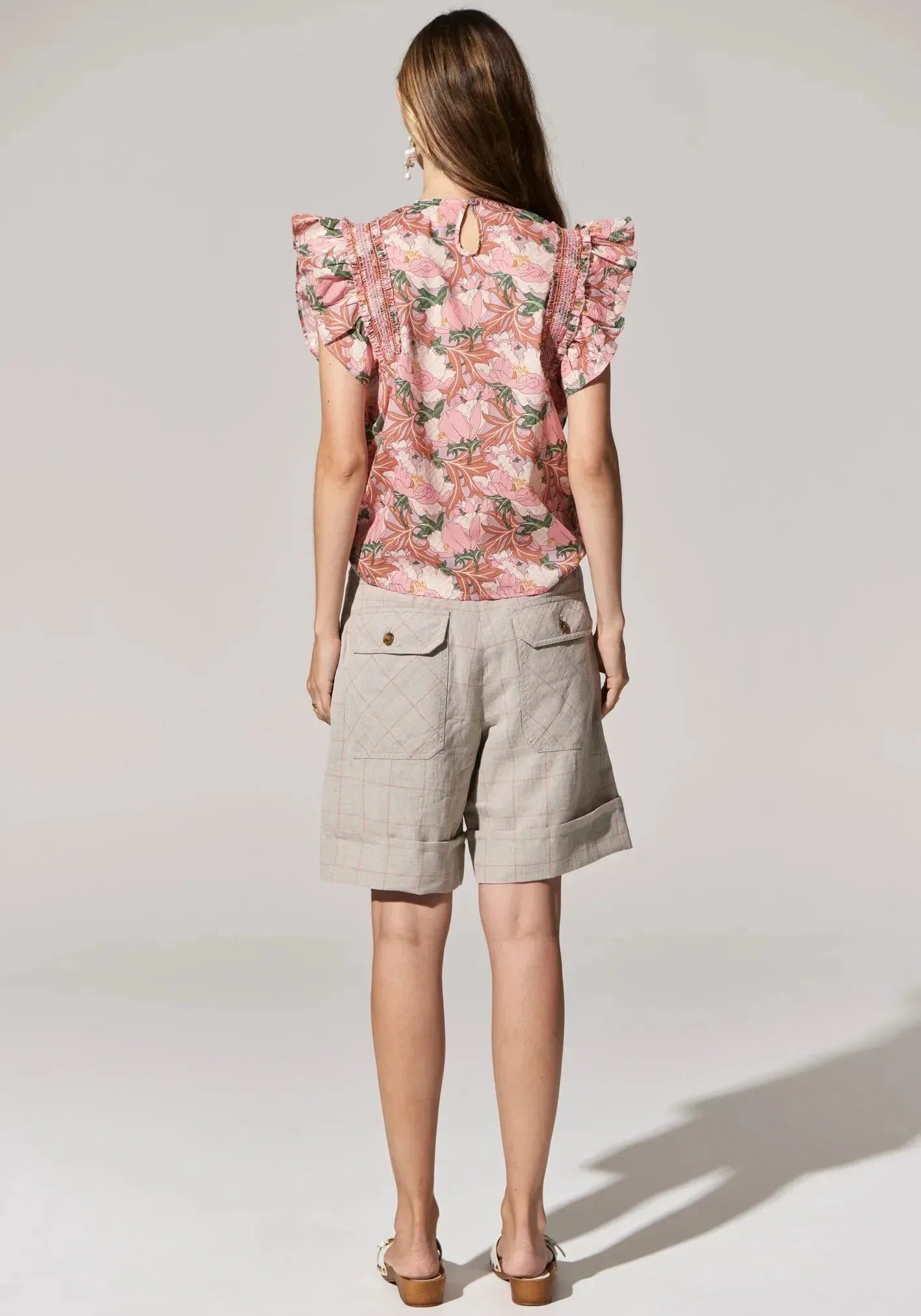 POL Tiller Shorts in Tiller Check - the tartan fox