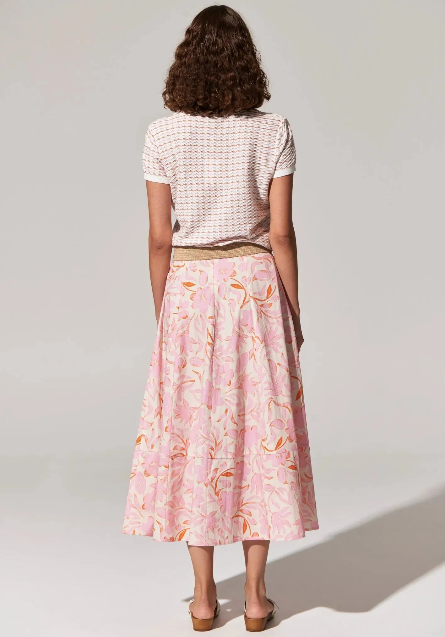POL Ziggy Knit Tee in Pink Multi - the tartan fox
