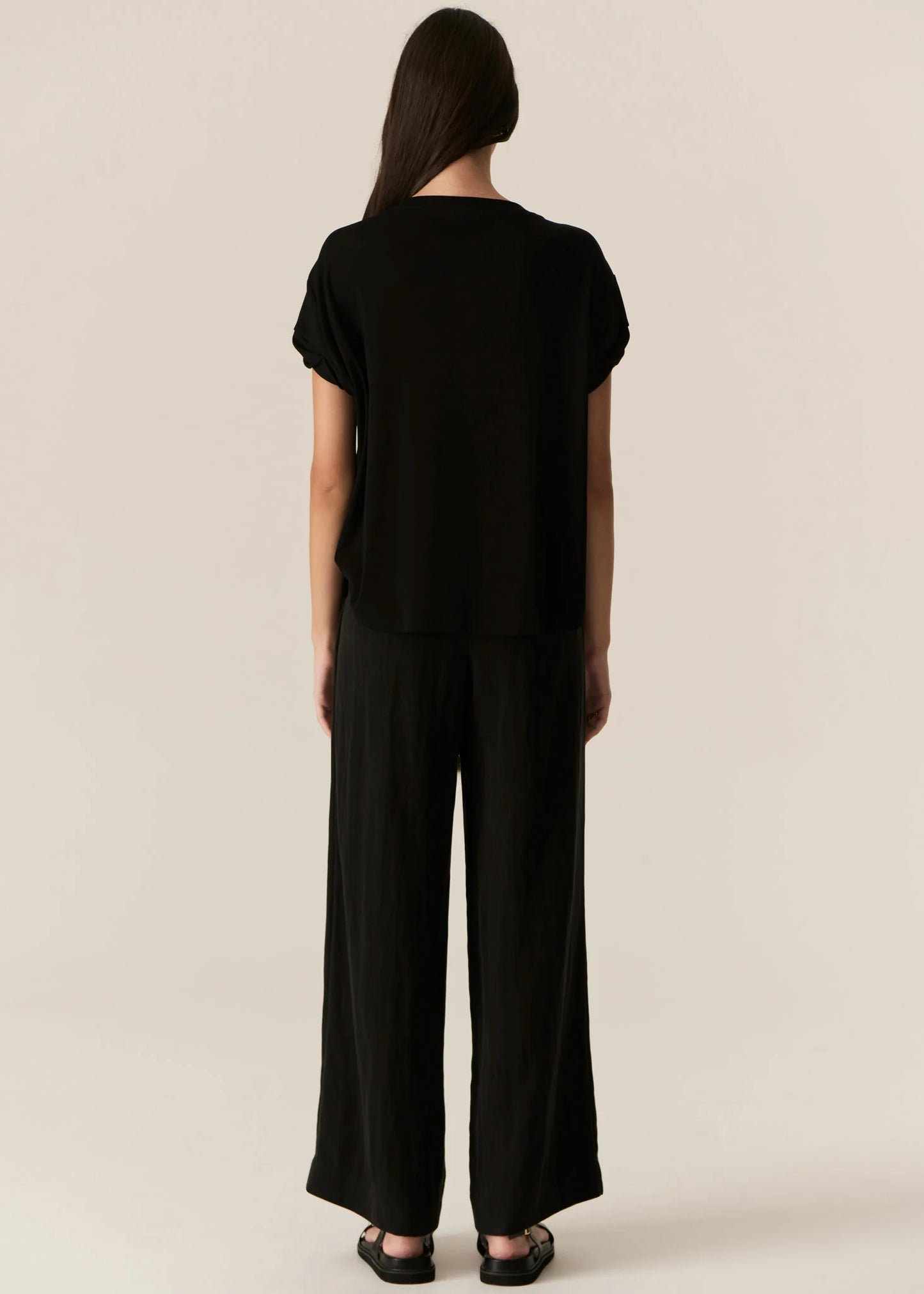 POL Zone Twist Tee in Black - the tartan fox