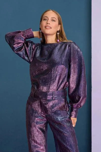 POM Amsterdam Top Stardust Violet - the tartan fox