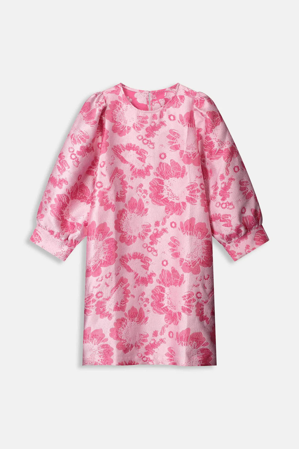 POM Jacquard Dress in Floral Raspberry - the tartan fox