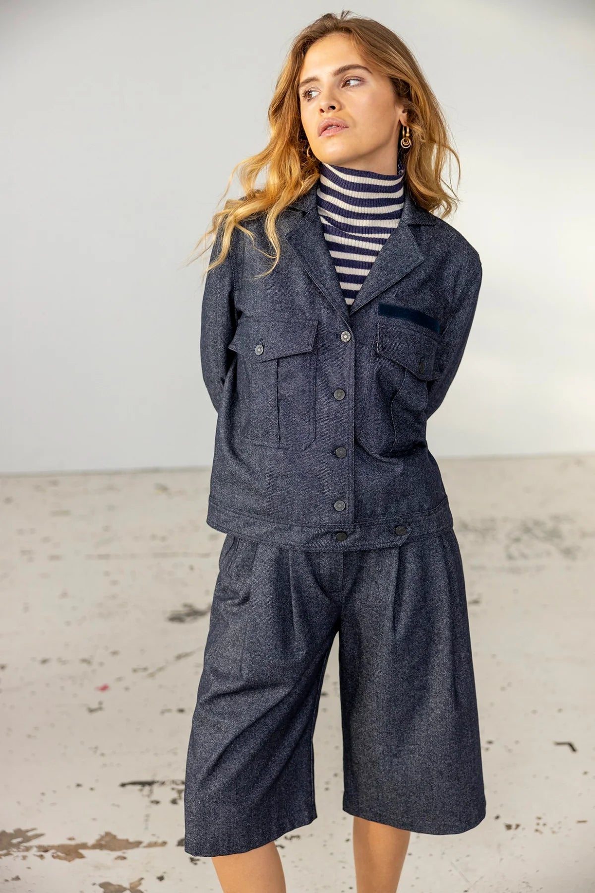 Project AJ117 Tailor Shorts in Midnight - the tartan fox