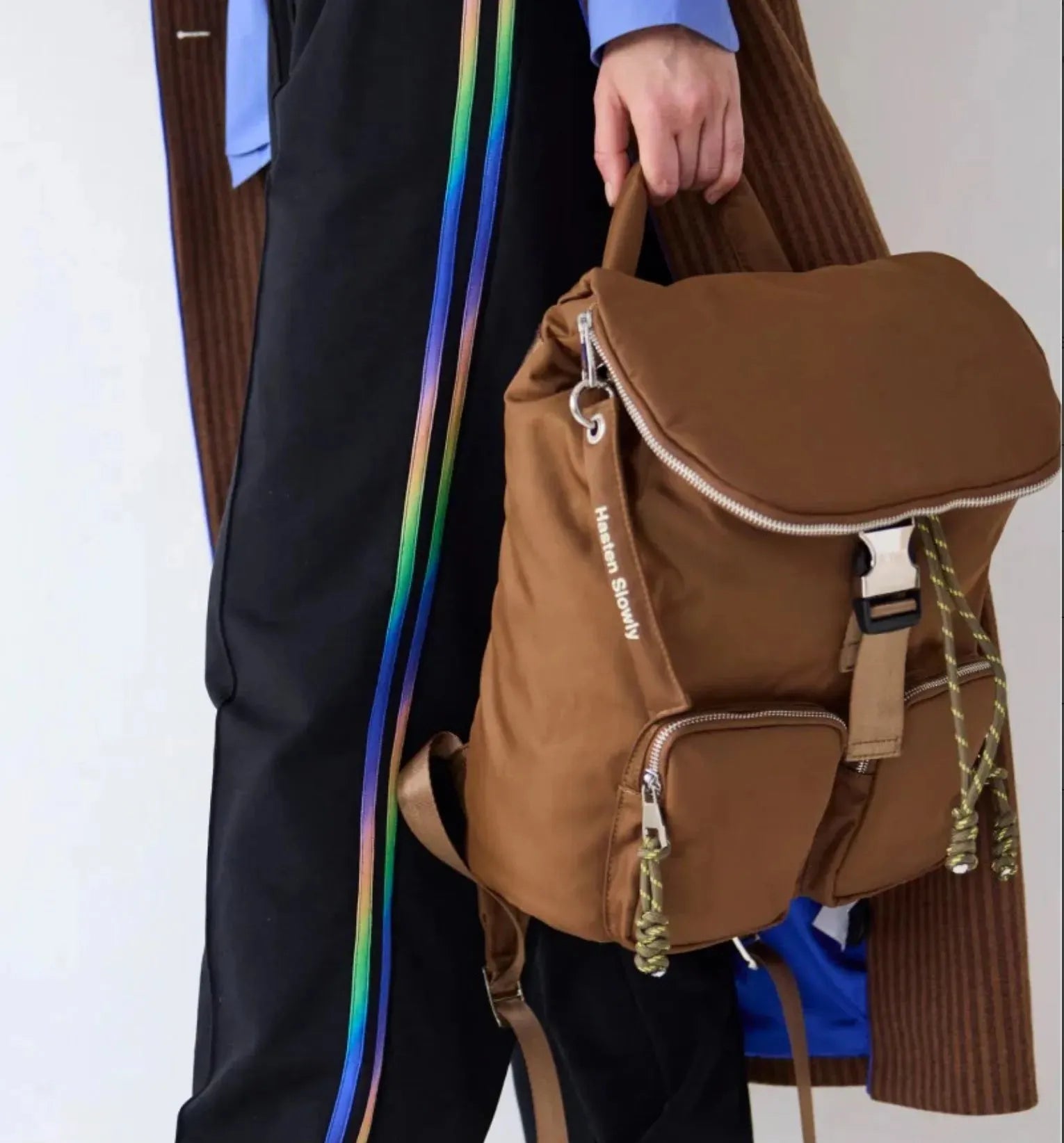 Radical Yes Pack the Stars Recycled Nylon Backpack in Bronze - the tartan fox