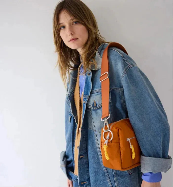 Radical Yes True North Nylon Clutch in Mango - the tartan fox