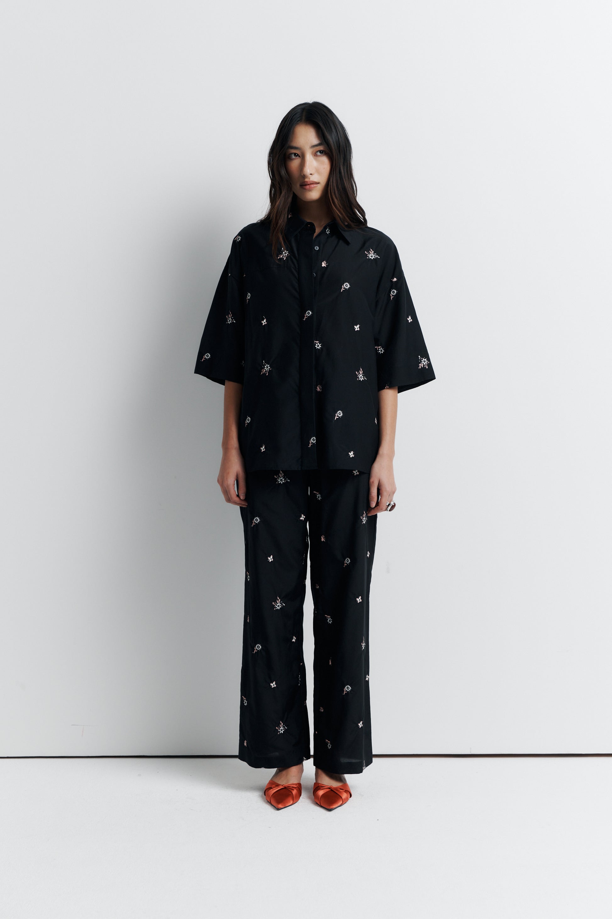 Romy June Shirt in Nightshade Bloom - the tartan fox