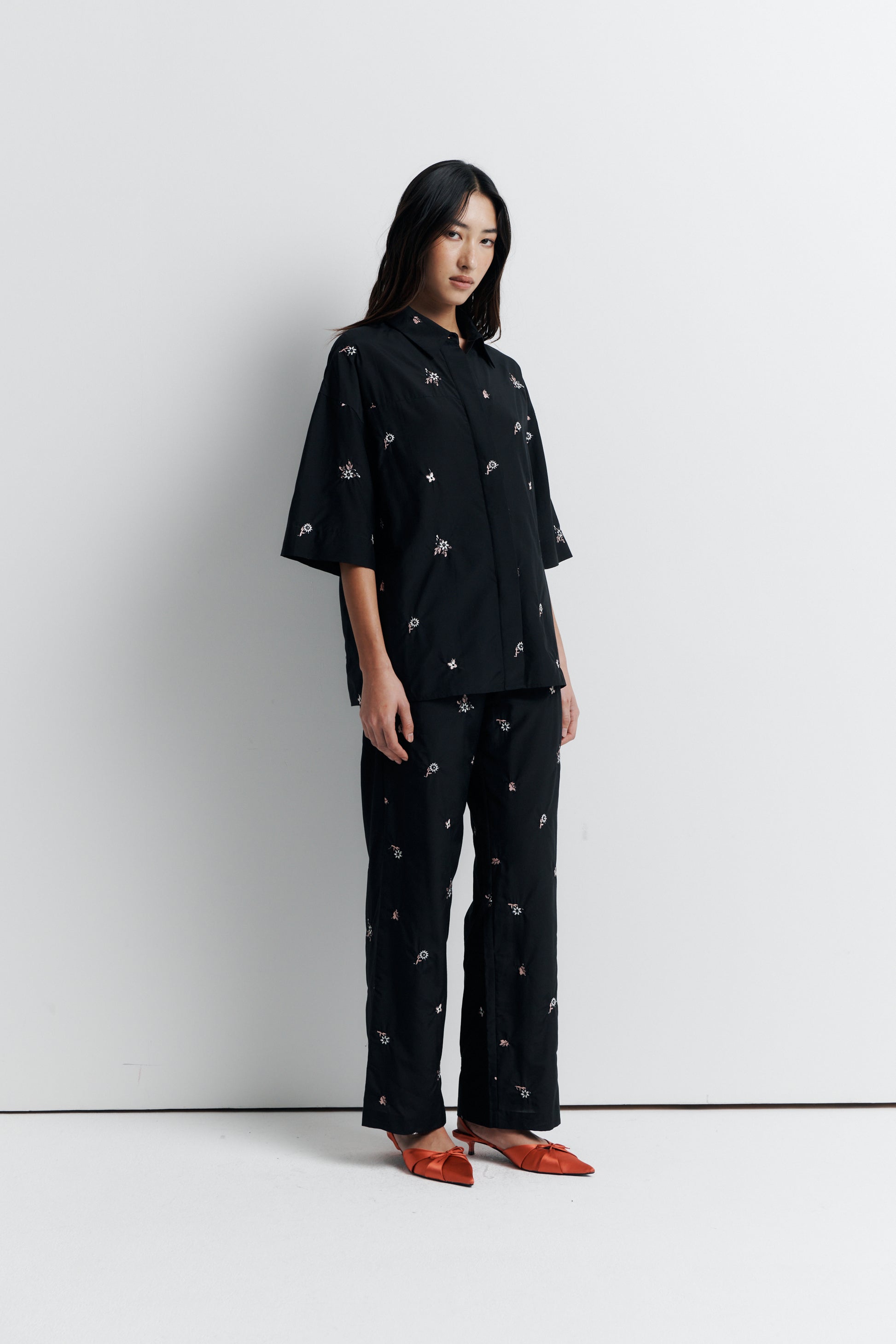 Romy June Shirt in Nightshade Bloom - the tartan fox