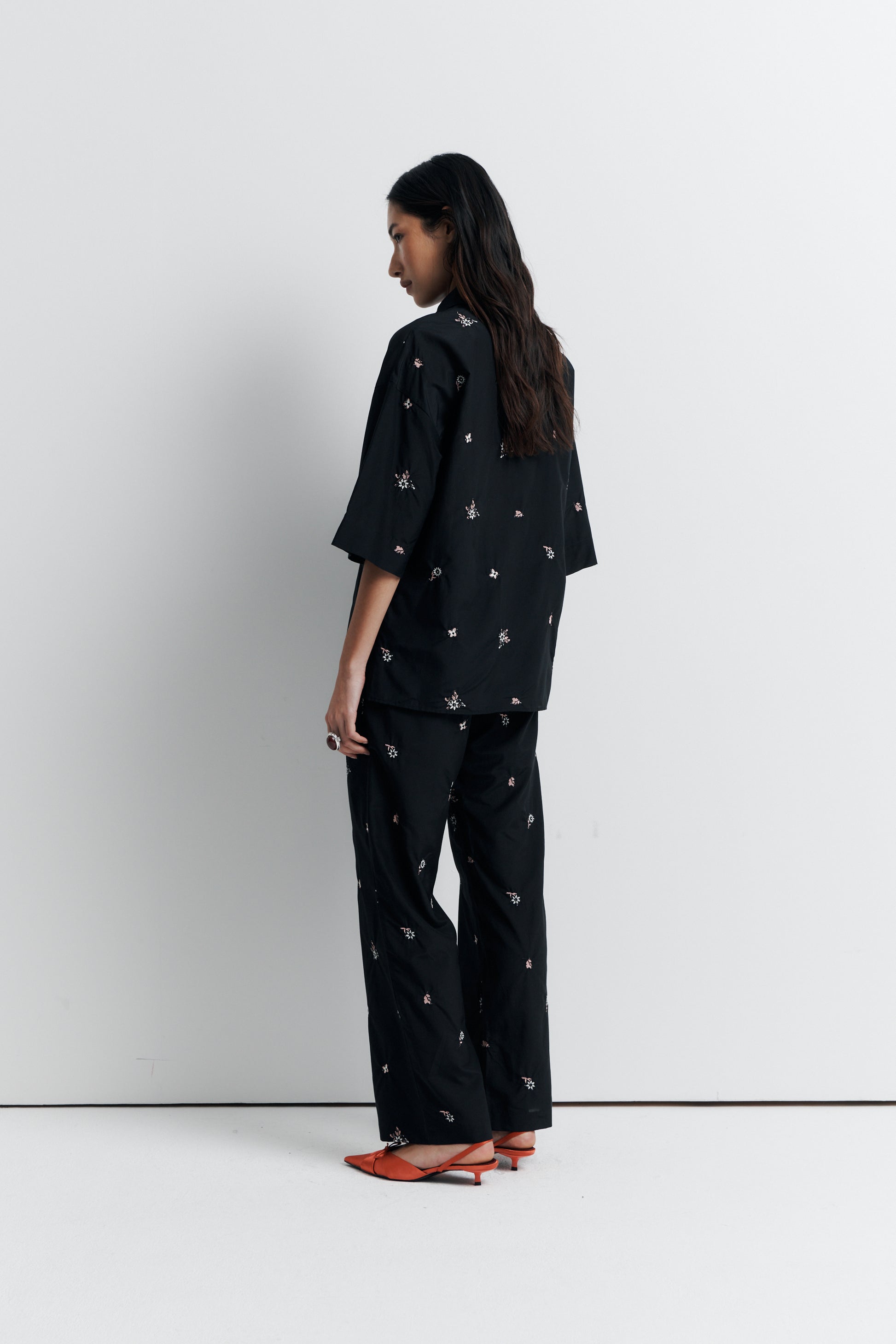 Romy June Shirt in Nightshade Bloom - the tartan fox