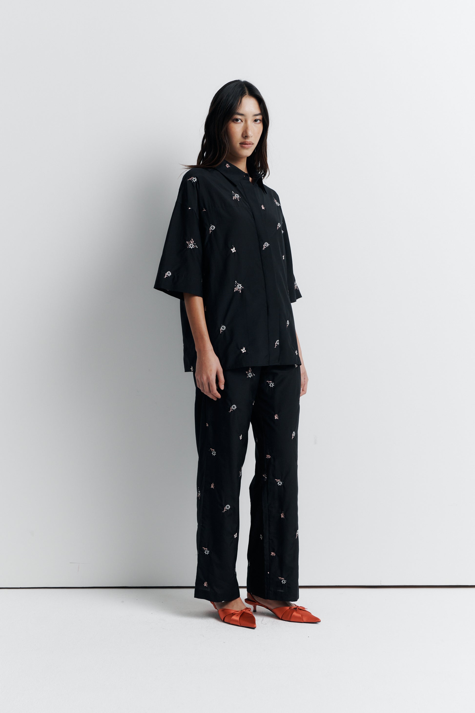 Romy June Shirt in Nightshade Bloom - the tartan fox