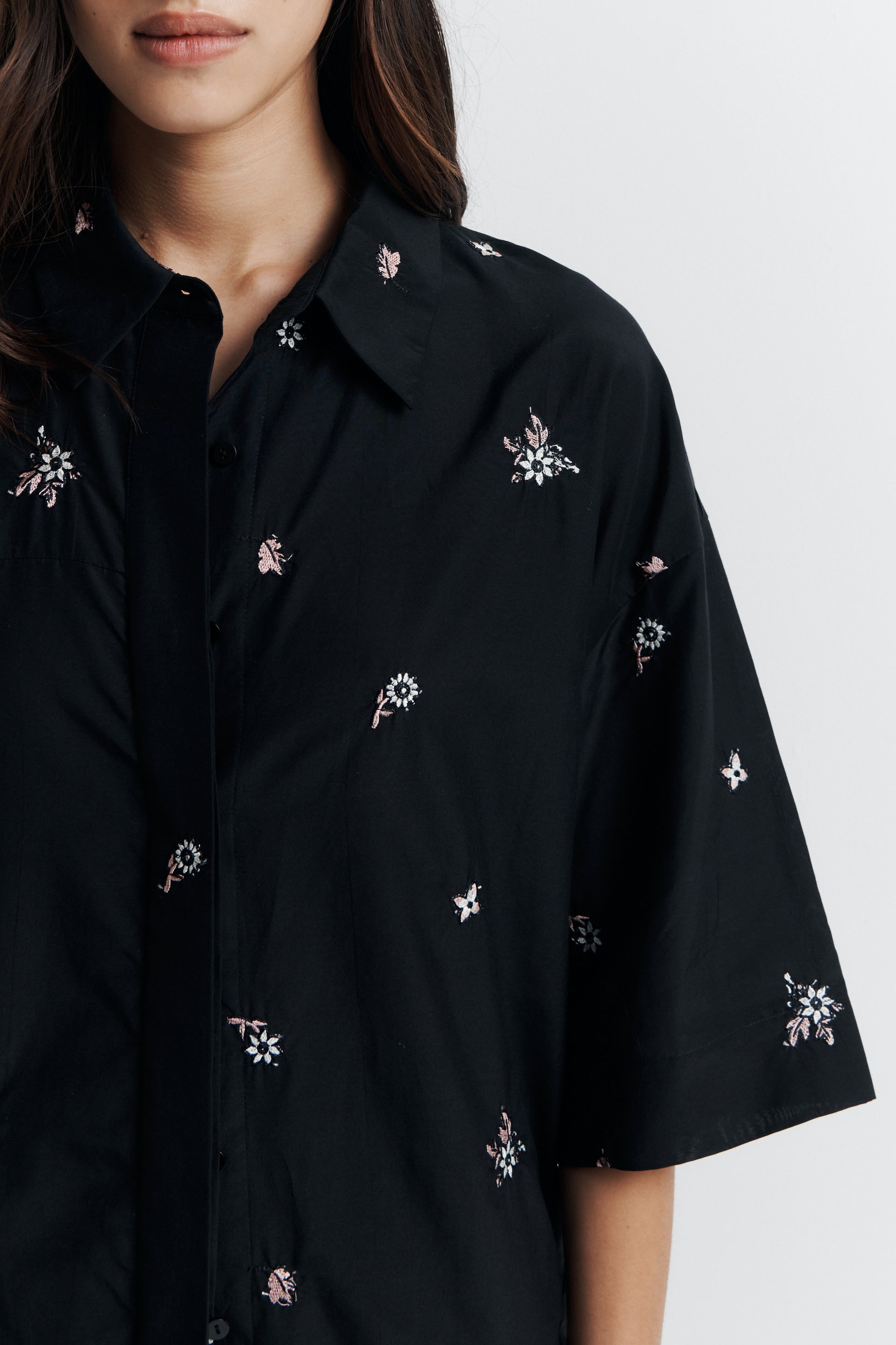 Romy June Shirt in Nightshade Bloom - the tartan fox