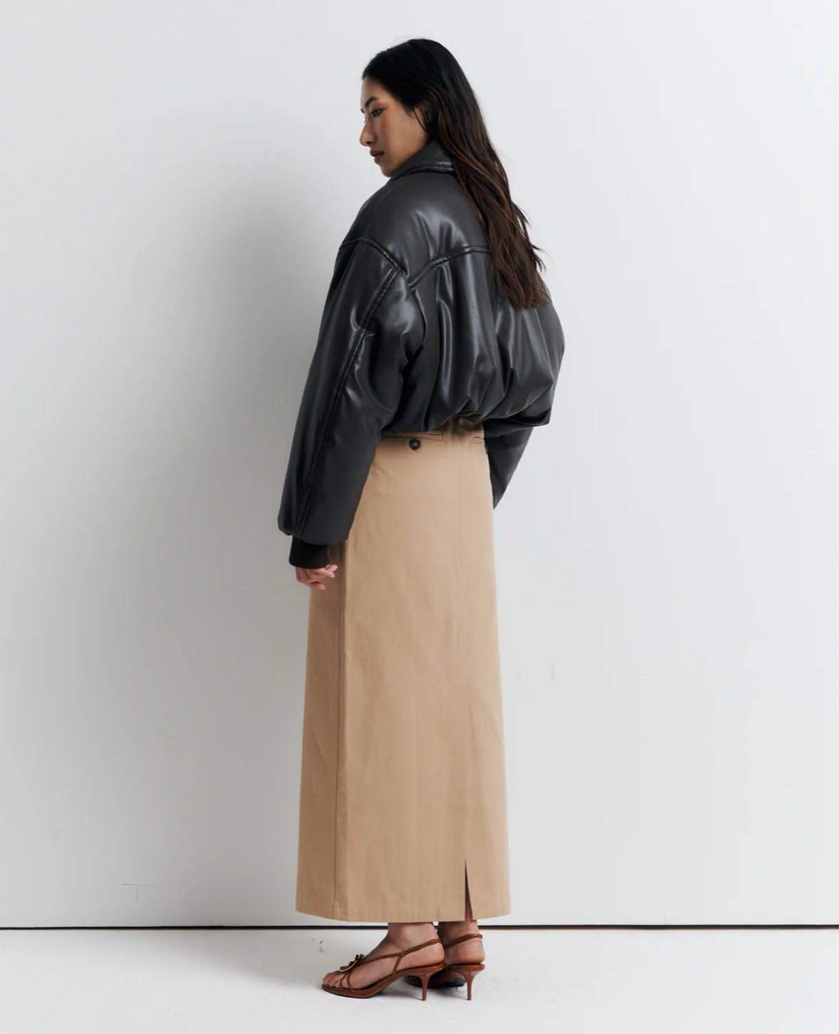 Romy Padded Bomber Jacket in Chocolate - the tartan fox