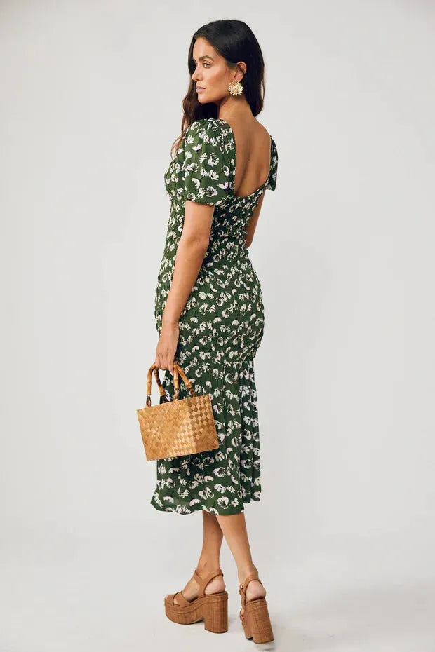 Rue Stiic Isabella Maxi Smock Dress in Garden Bloom - the tartan fox