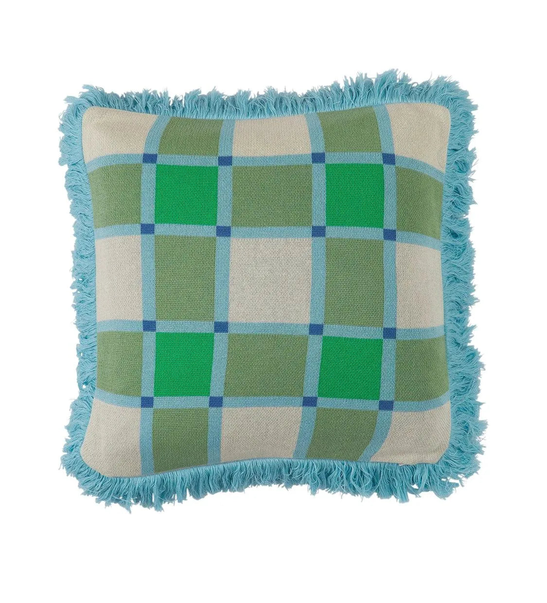 Sage and Clare Boland Knit Cushion - the tartan fox
