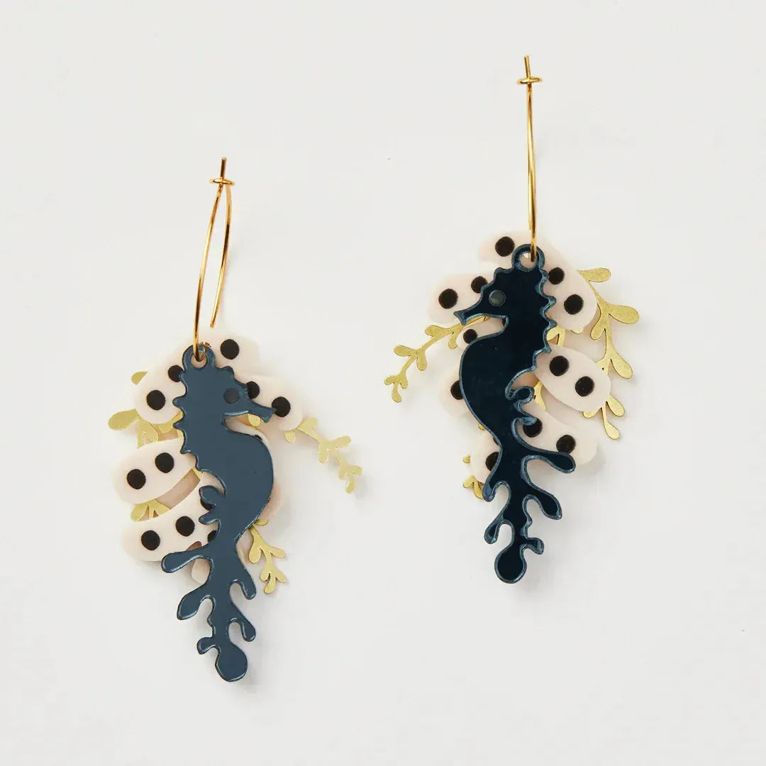 SEA HORSE HOOPS - the tartan fox