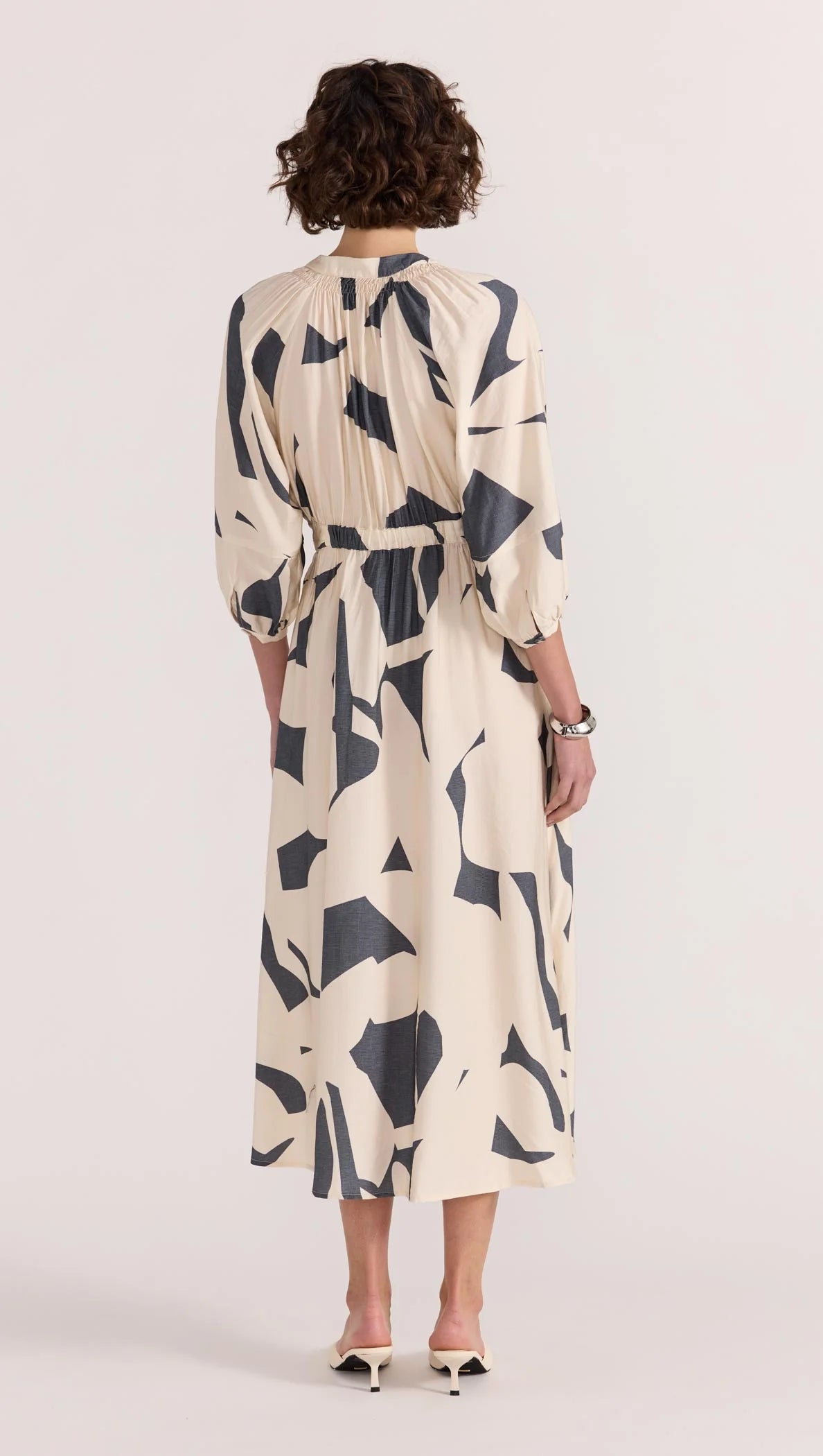Staple the Label Aura Midi Dress in Abstract - the tartan fox