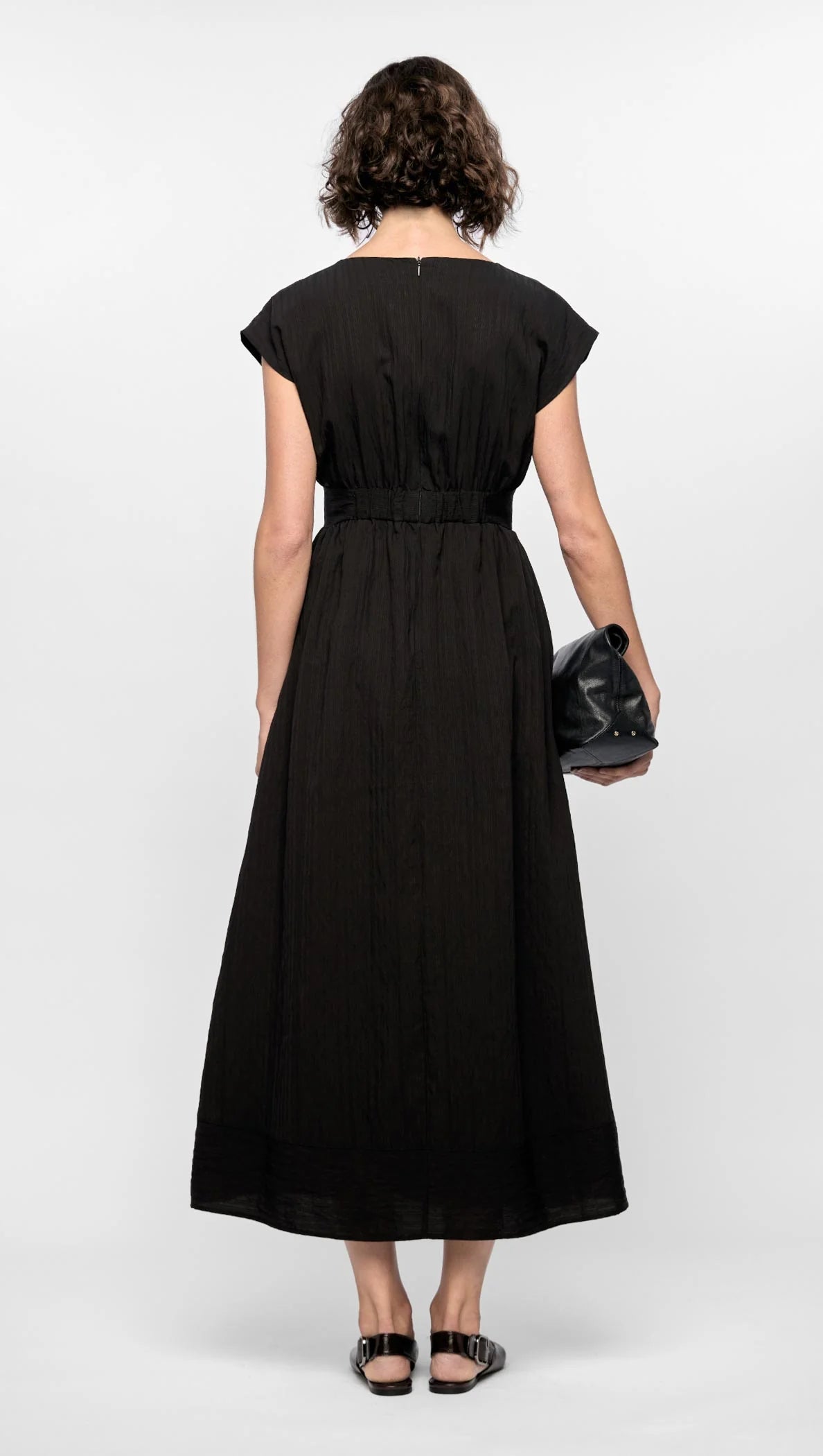 Staple the Label Marlow Midi Dress in Black - the tartan fox