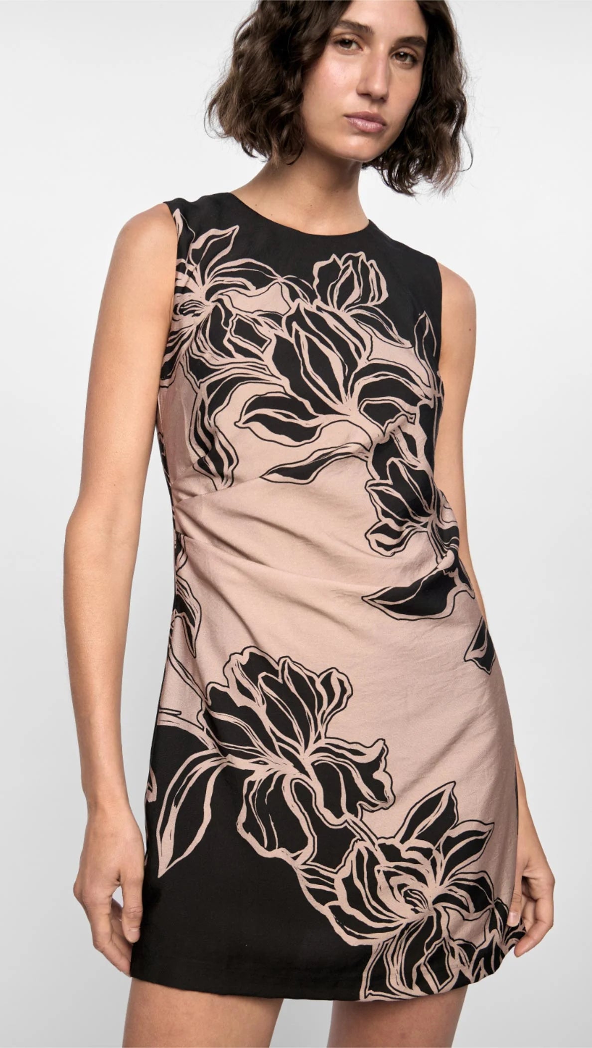 Staple the Label Mira Mini Dress Diagonal-Floral - the tartan fox