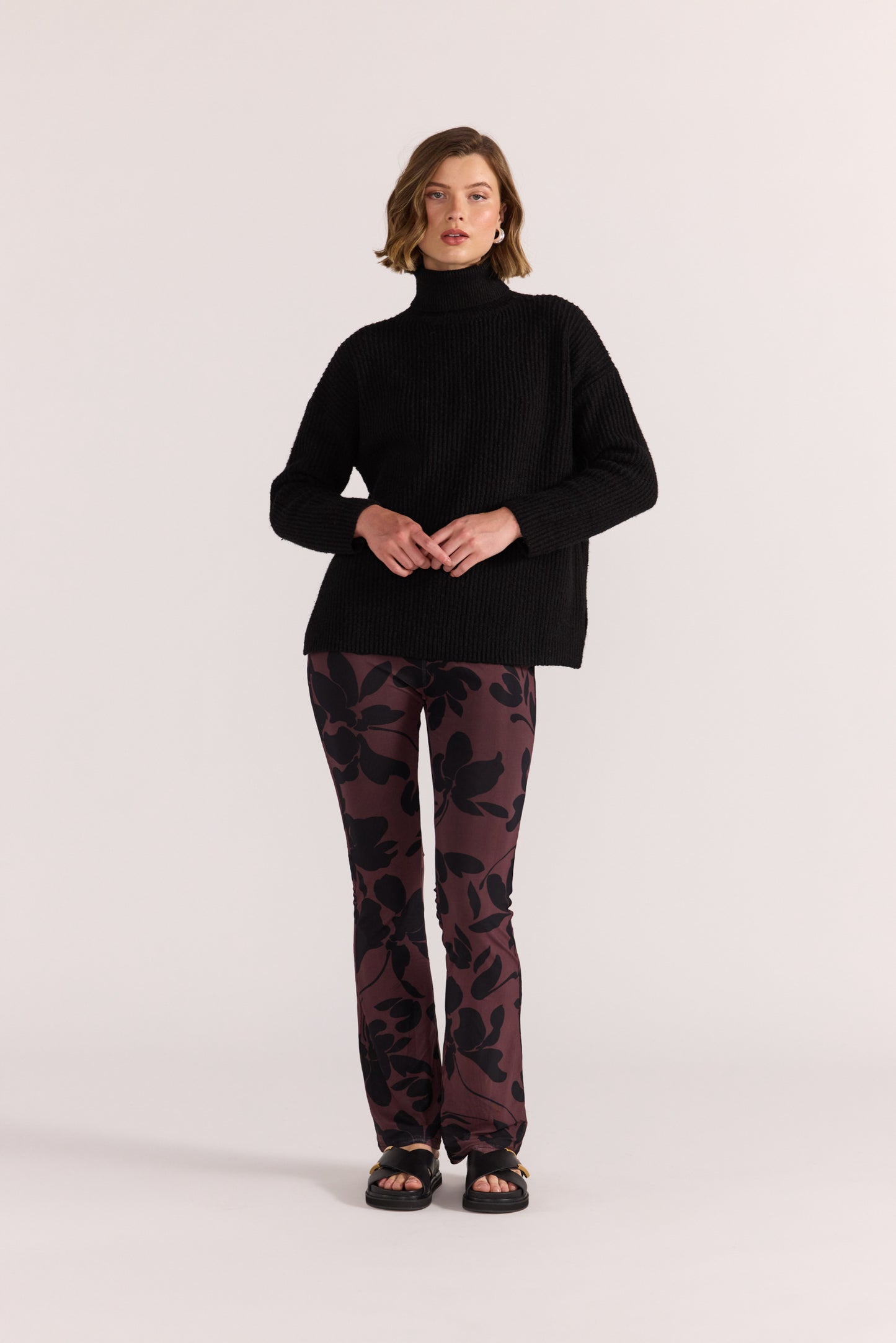 Staple the Label Olina Mesh Pants in Abstract Floral - the tartan fox