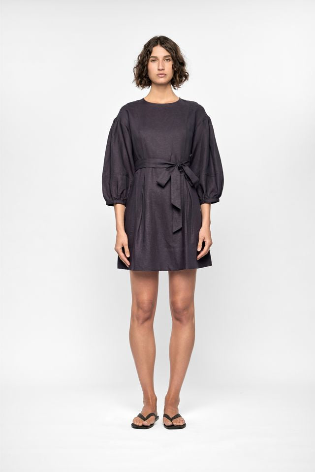 Staple the Label Rhea Mini Dress in Navy - the tartan fox