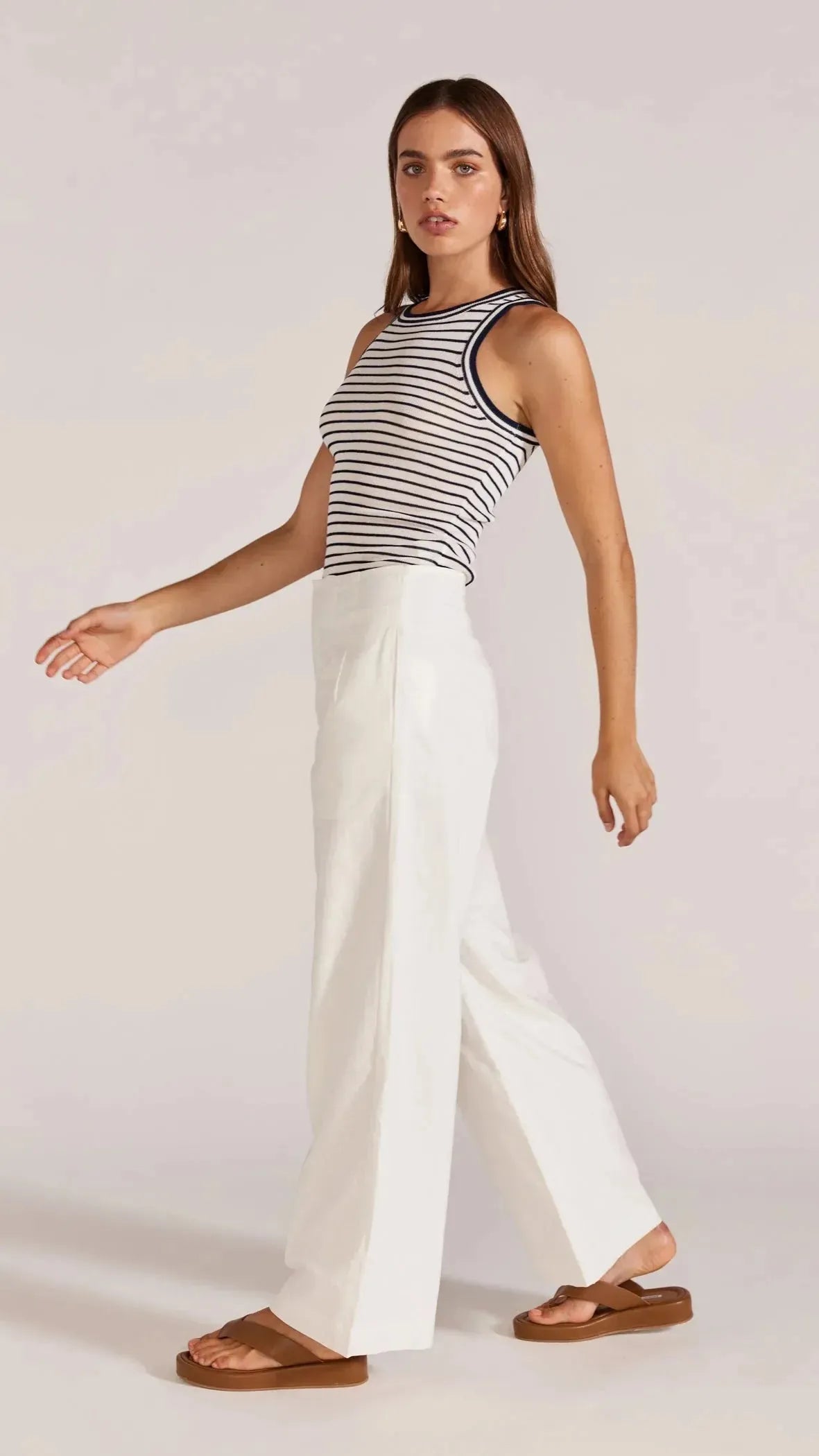 Staple the Label Sorrell Pant in White - the tartan fox