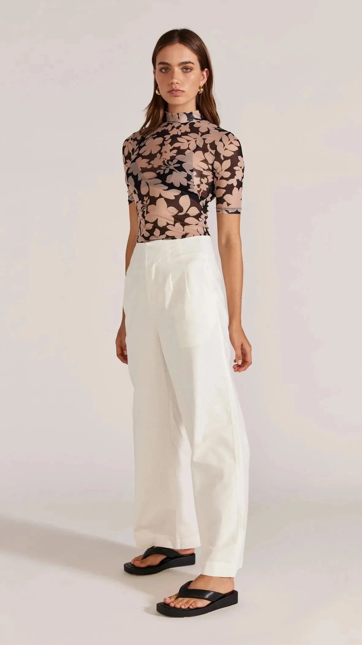 Staple the Label Sorrell Pant in White - the tartan fox