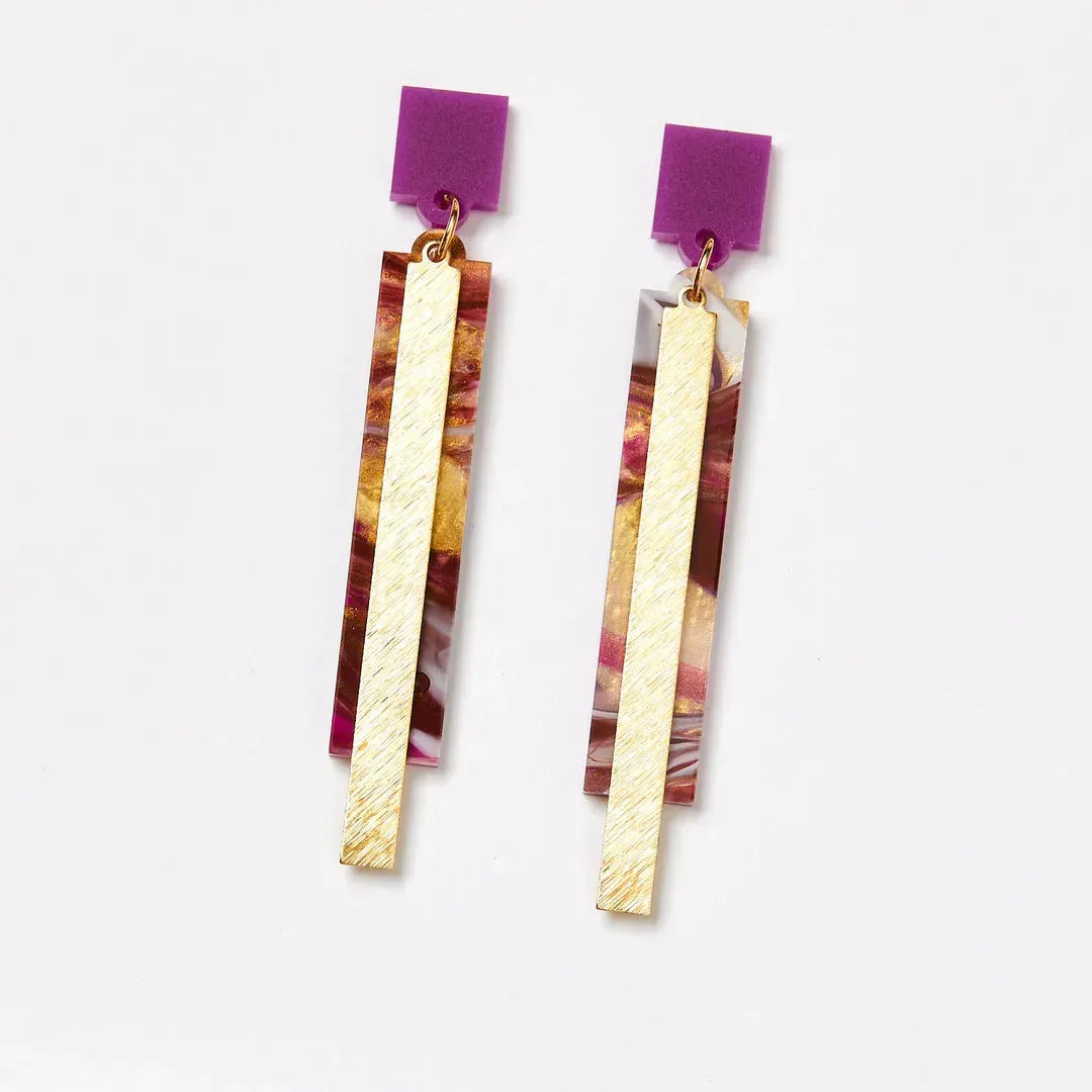 STRIKER EARRINGS - the tartan fox