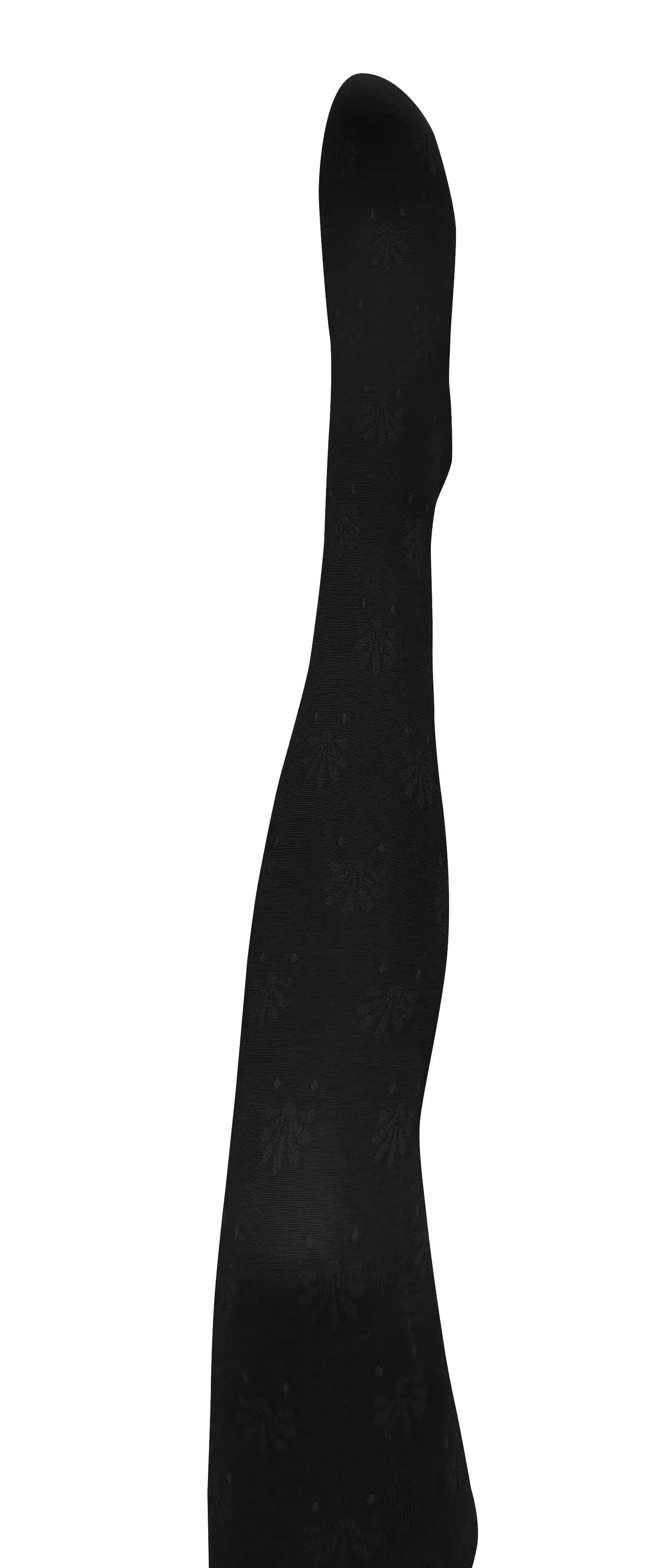 Tightology Fleur Organic Cotton Tights in Black - the tartan fox