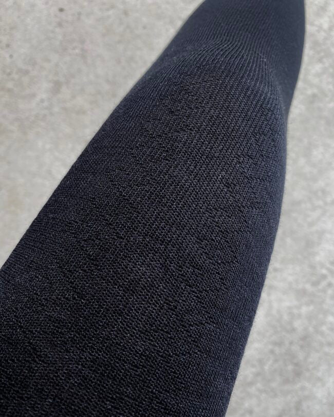 Tightology Geo Merino Wool Tights in Black - the tartan fox