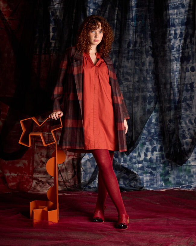 Tightology Luxe Merino Wool Tights in Henna - the tartan fox