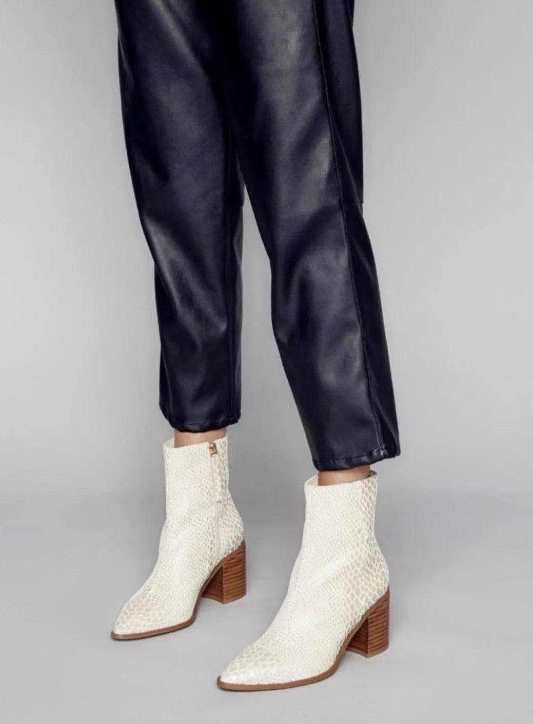 Hael and Jax Pinnacle Boot in White Snake - the tartan fox